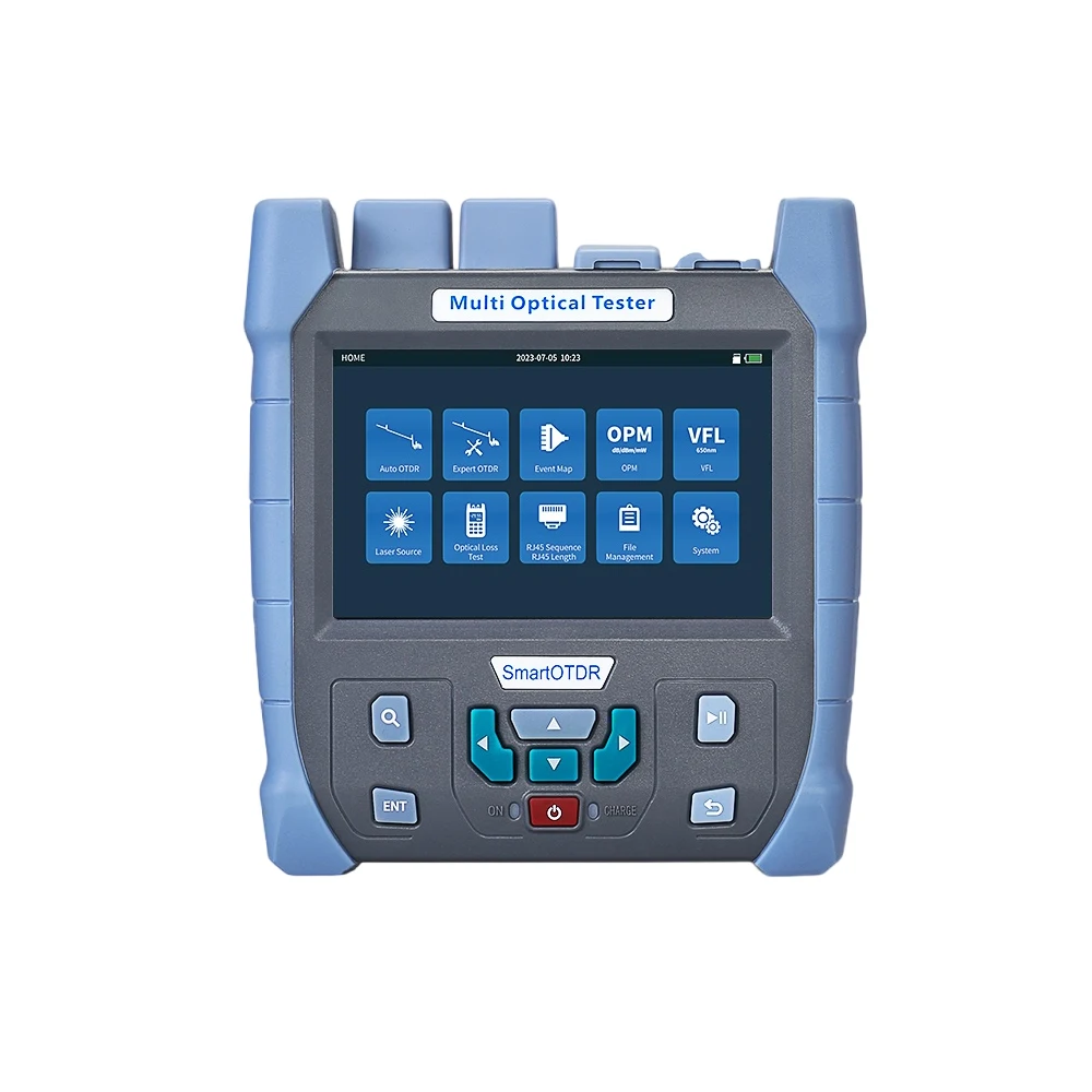 High Quality 5'' Touch Screen 9 In 1 Full Automatic Optical Time-domain Reflectometer Multi Optical Tester