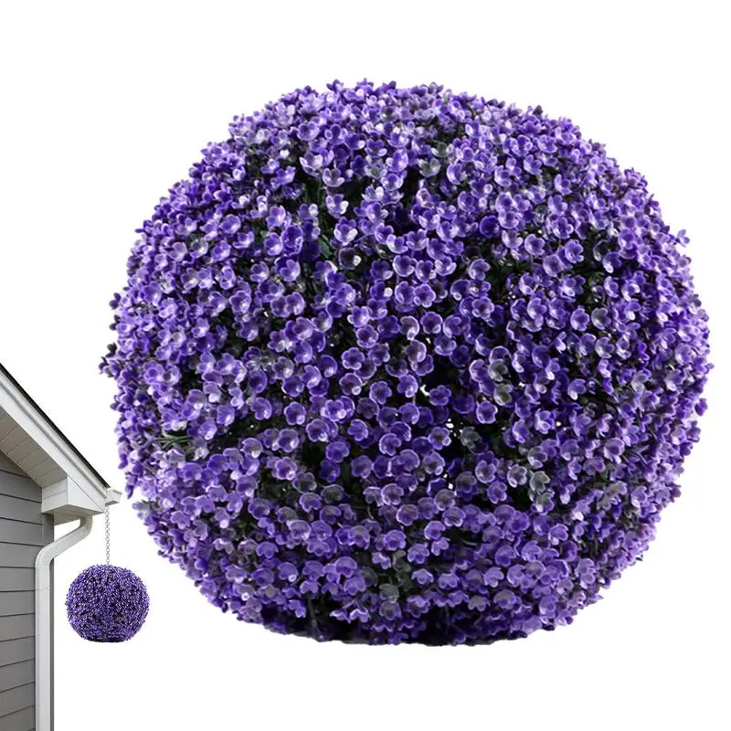 Artificial Topiary Ball Greenery Sphere Grass Ball Vivid Boxwood Topiary Ball UV Resistant Plant Topiary Sphere Decorative Balls