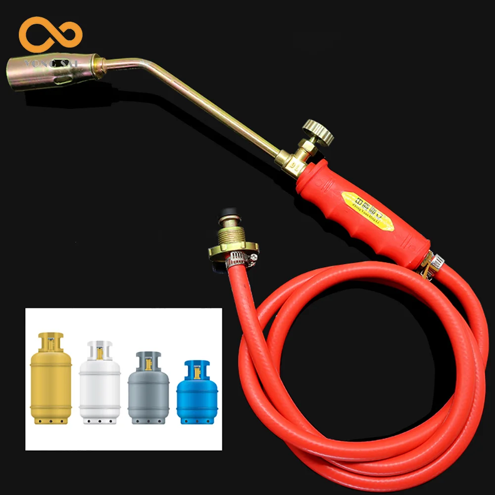 Single & Dual Control LPG Flamethrower, Liquefied Propane Gas Torch for Soldering, Heating & Welding Work