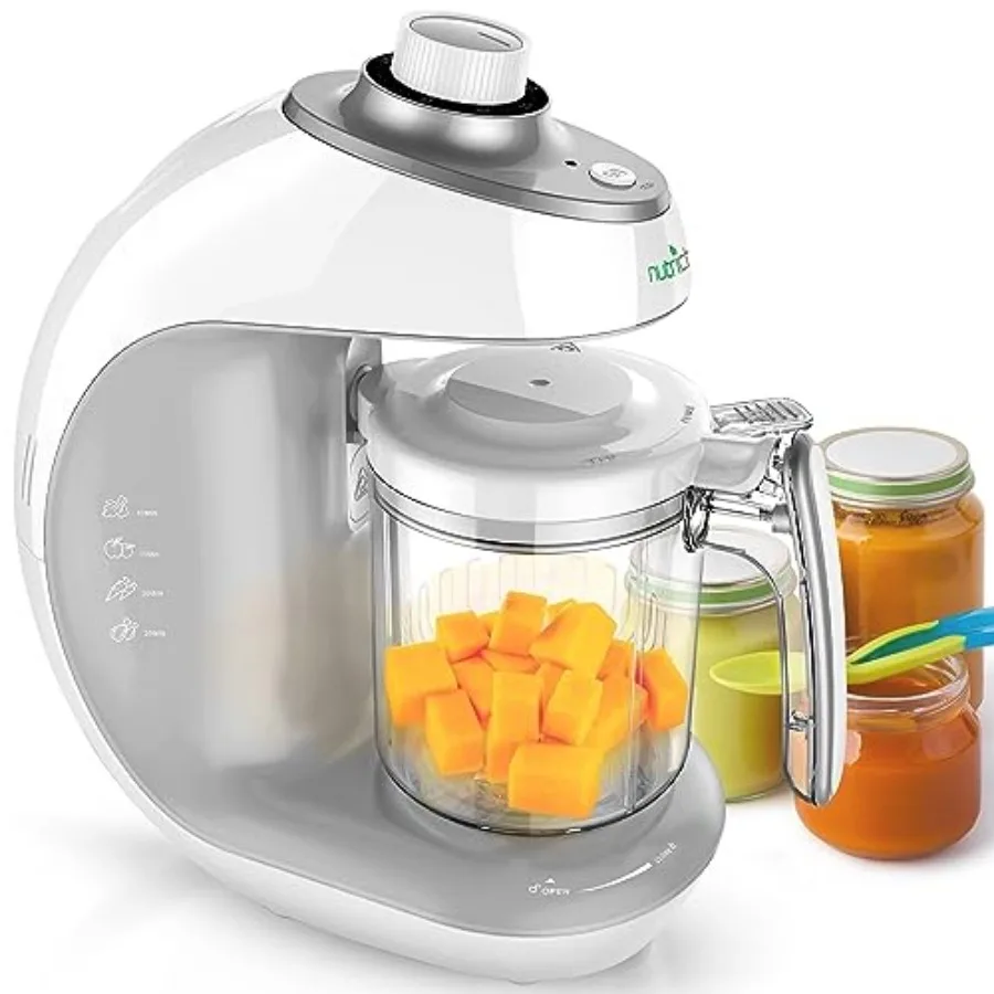 

Baby Food Maker 2-in-1 Steam Cooker and Puree Blender Adjustable Steam Timer Blend Organic Food for Babies Infants and Toddlers