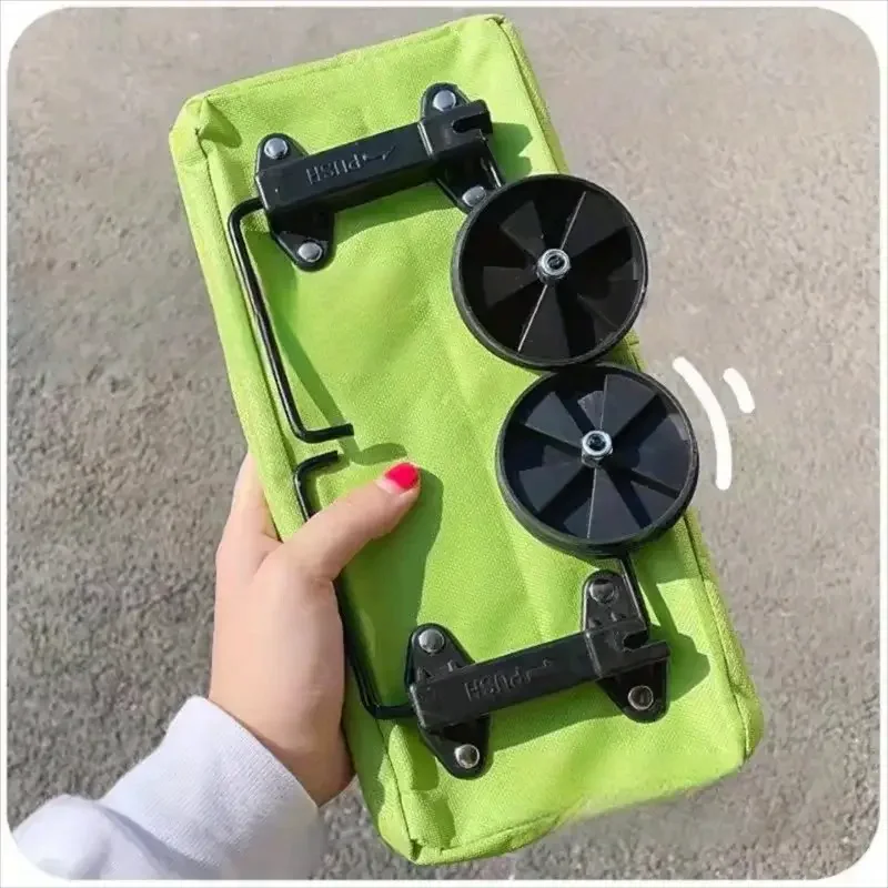 Carrito de compras plegable de alta resistencia: carrito de comestibles con ruedas para el hogar, la oficina, el movimiento, liviano y compacto