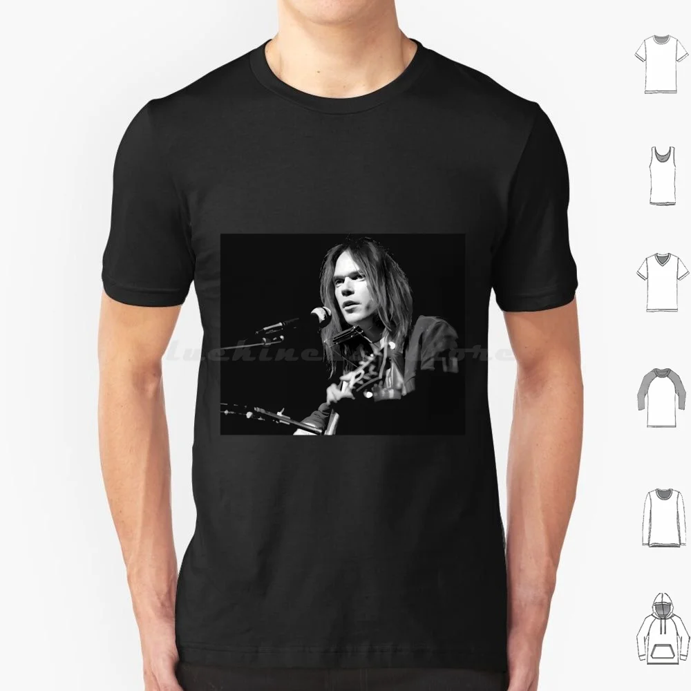 Neil Young Best T Shirt Big Size 100% Cotton Band Neil Young Neil Music Neil Music The Young Ones Crazy Horse 80s Young Ones