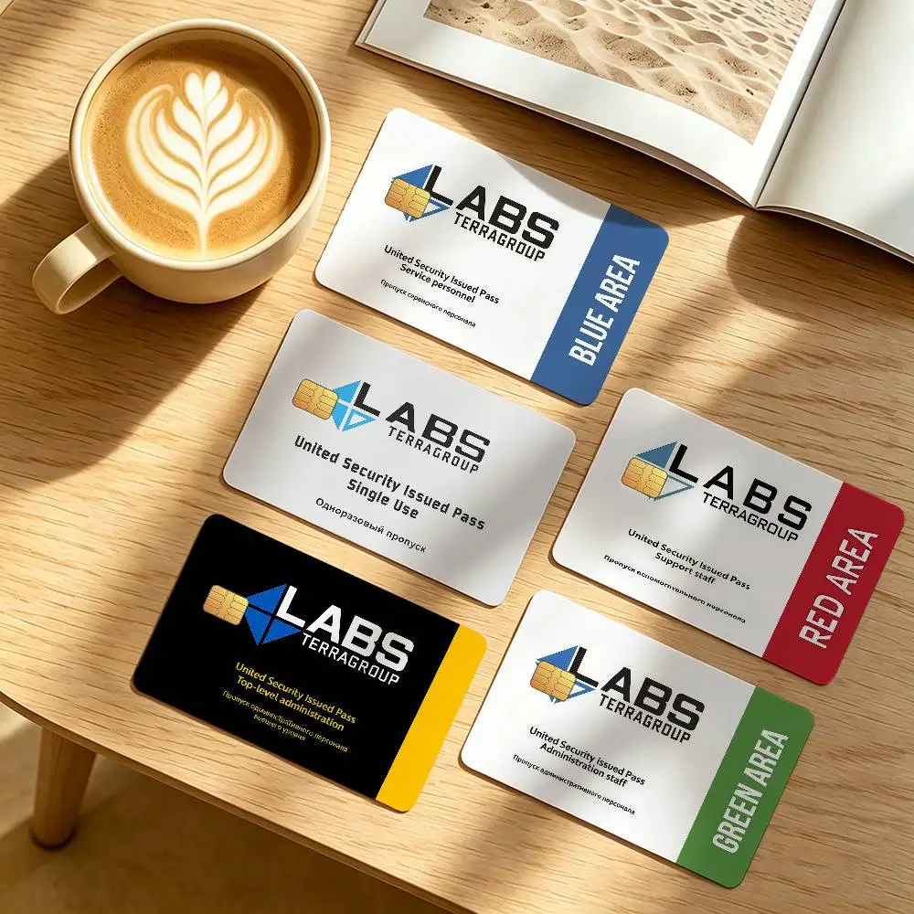 Game Credit Card Public Transportation Cards Protective Sticker Waterproof Card Face Decoration 4PCS  E-Escape From T-Tarkov