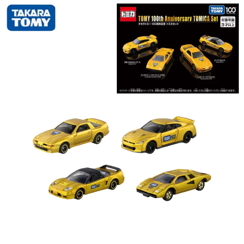 TAKARA TOMY 100th Anniversary Souvenir Set (4units)915409alloy die-cast simulation car model,boys' toys,children's holiday gifts