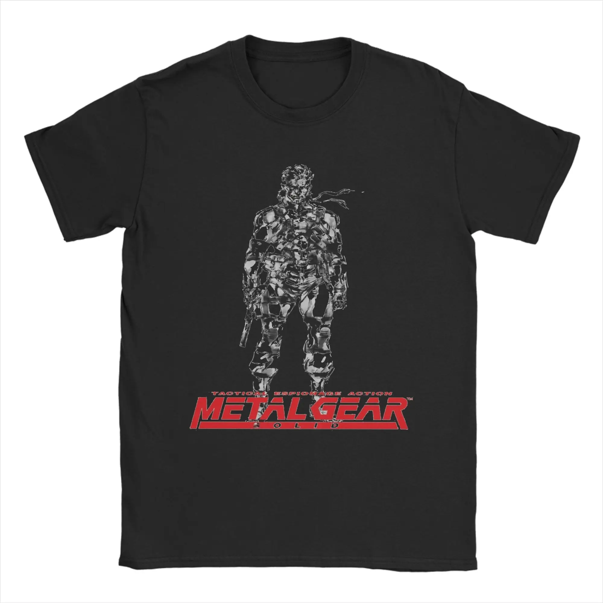 

Metal Gear Japanese Game Men T Shirt Funny Tee Shirt Short Sleeve O Neck T-Shirt Pure Cotton 6XL Clothes