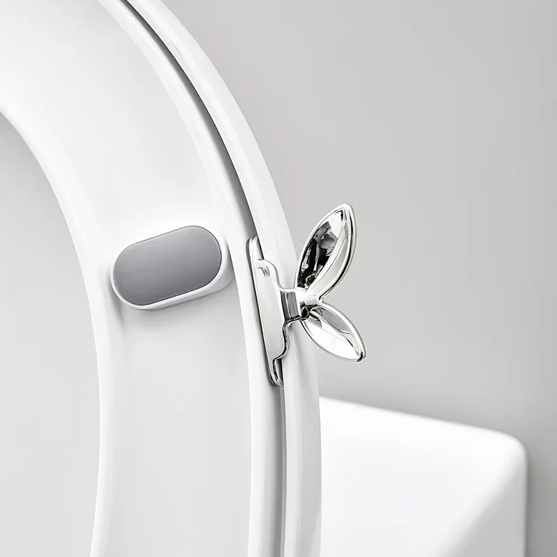 3Pcs Toilet Seat Handle Self Adhesive Blade Shaped Easy Installation Tool Compatible with Toilet Seat Drawer Cabinet Bathroom Ho