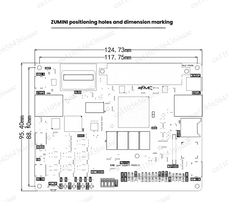 Zynq MPSoC Development Board XCZU3EG / XCZU4EV, Equipped with FMC ZUMINI Interface