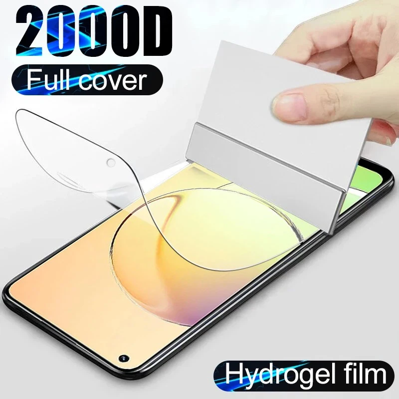 Protective Film for Realme 10 Hydrogel Film For Realme GT Neo 5 3 2 3T Screen Protector For Realmi 10 9 8 Pro 10s 9i 8i Film