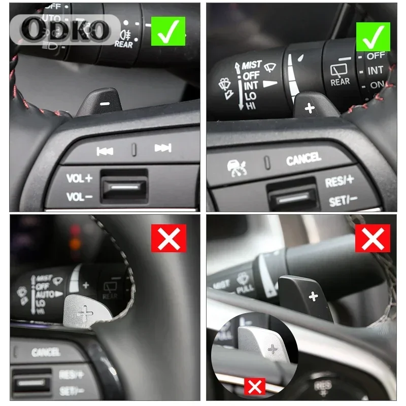 For Honda Car Steering Wheel Shifter Paddle  Honda 2022 Civic 2023 Pilot CR-V Accord Hybrid  DSG Extension Shifting Paddle