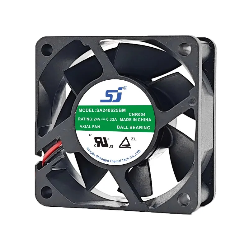 New Cooler Fan for SJ SA240625BM 6025 24V 0.33A 6CM Dual Ball Inverter Cooling Fan 60*60*25mm