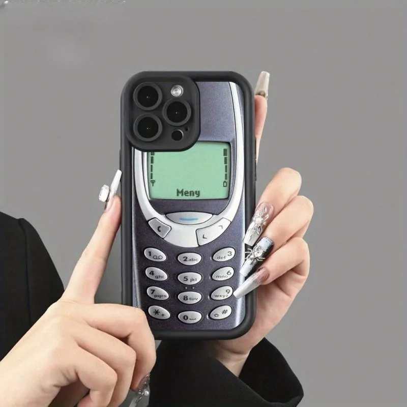 الإبداعية الرجعية الهاتف طباعة جراب هاتف آيفون 16 برو 15 برو 14 13 12 11 XS 14 برو ماكس 16 زائد 14Pro 12pro لينة قذيفة #2