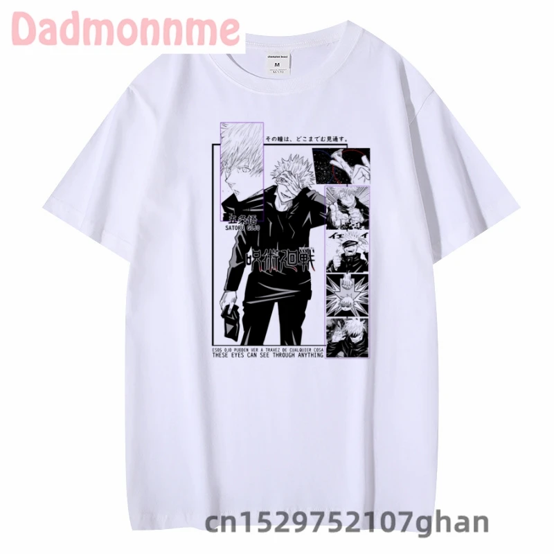Women\'s T-Shirts Cartoon Anime Clothing Gojo Jujutsu Kaisen Print Vintage Women TShirts Female T-Shirts Graphic T-shirt Tops