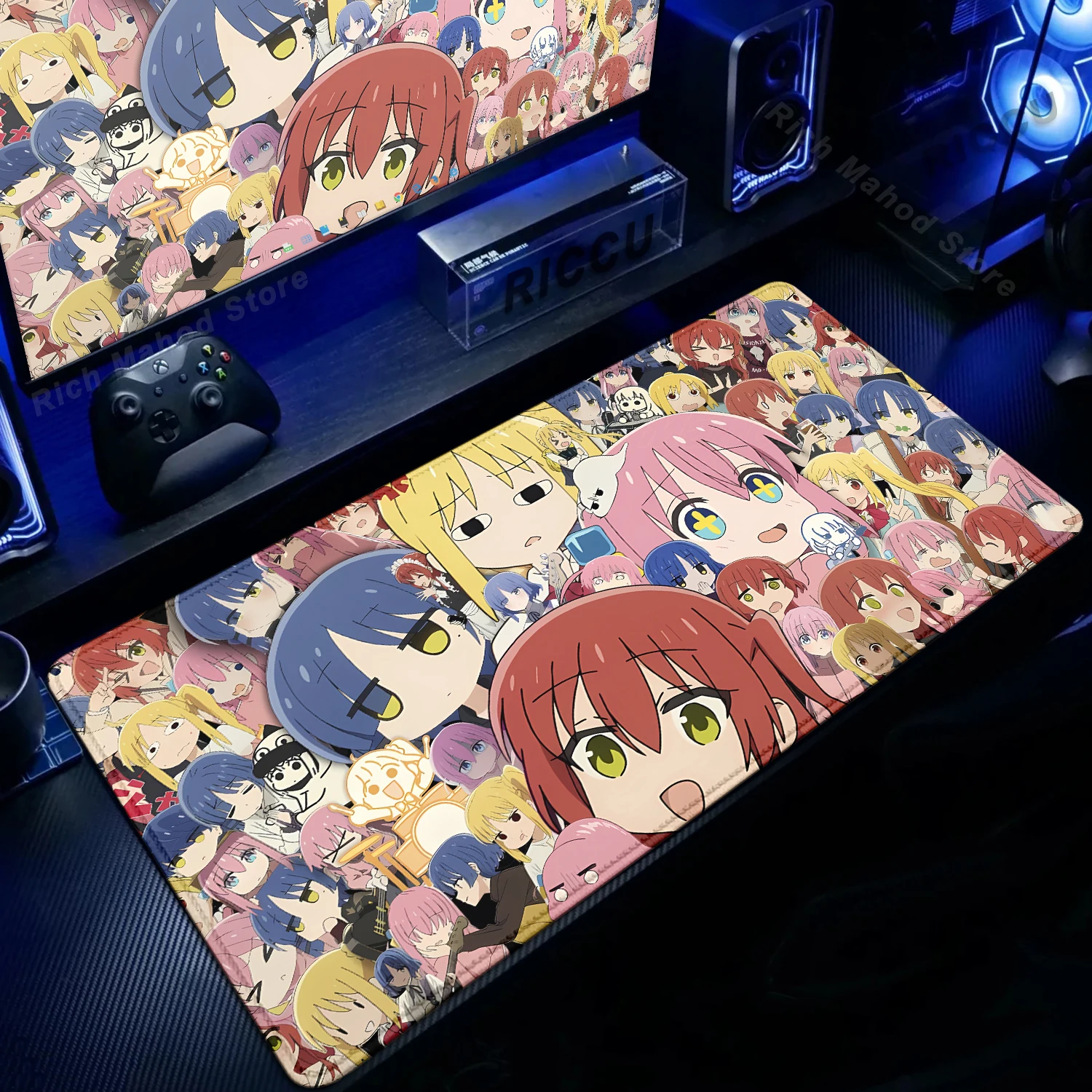 

Mousepad Bocchi The Rock Anime Mousemat Large Gaming Rubber Mat HD Locking Edge PC Mouse Pad Gamer Non-slip Computer Accessories