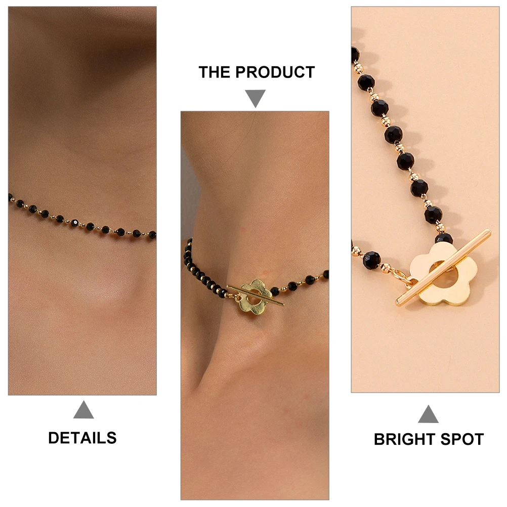 1 قطع الأزياء كريستال الخرز قلادة مشرق سلسلة الترقوة لفستان تي شيرت مطابقة الرقبة ديكور التبعي