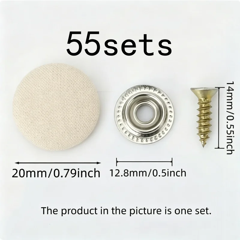 55 pcs Roof Liner Fasteners, No Glue Required and One-Screw Twist Lock, ideal for SUV Headliner Fixing