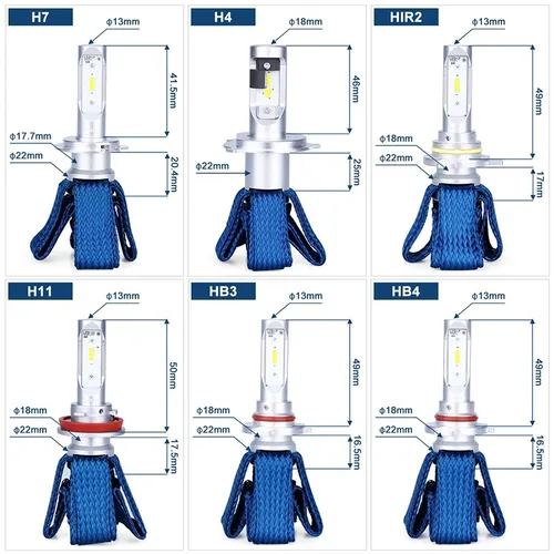 Imagen 2 del producto Philips Ultinon Essential LED Light H4 H7 HB3 HB4 H8 H11 H16 6000K Lámpara blanca LED HIR2 9012 9005 9006 Faro automático, 1 par