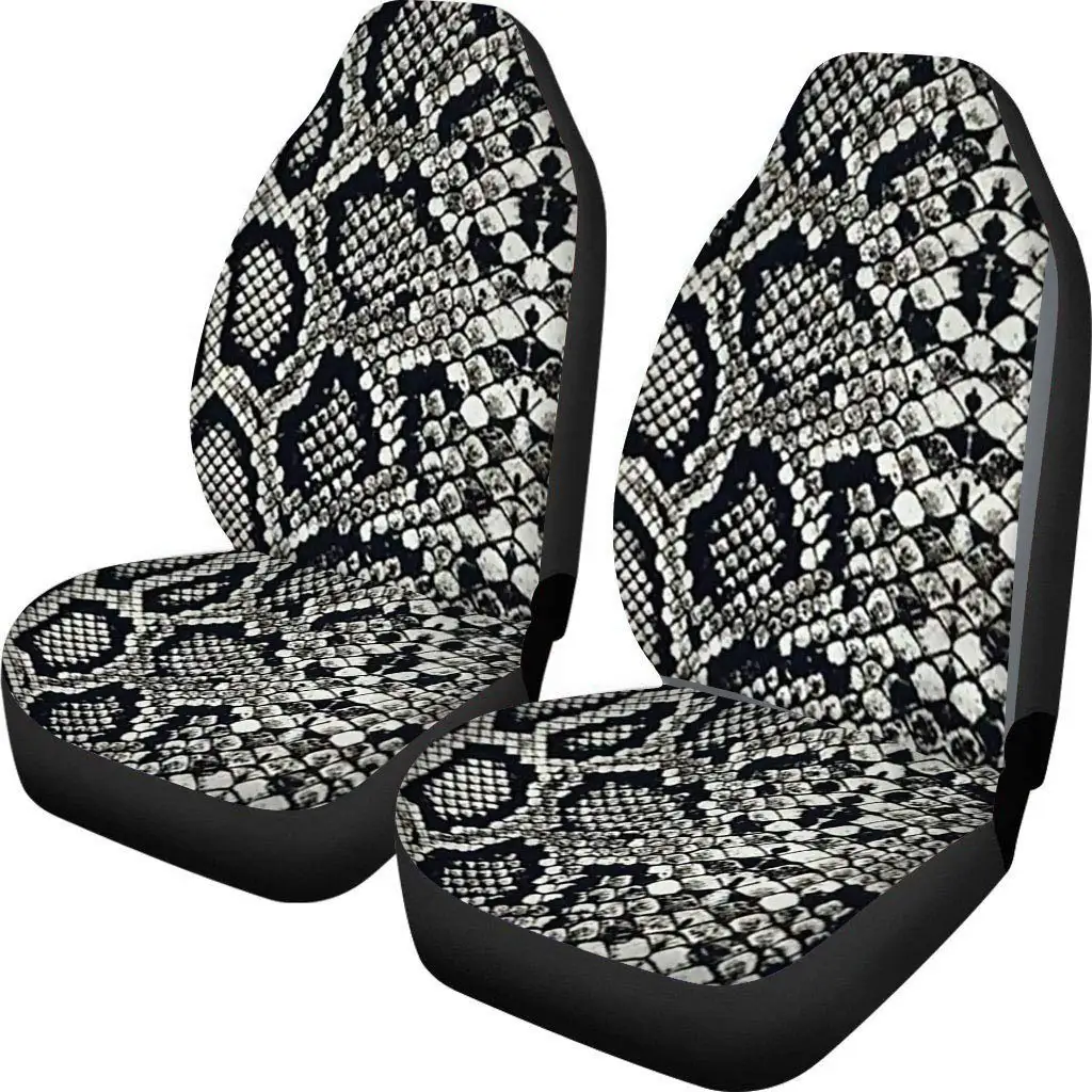 Snake Car Seat Covers  in 2 packs fit most auto accessories printed generic front seat covers