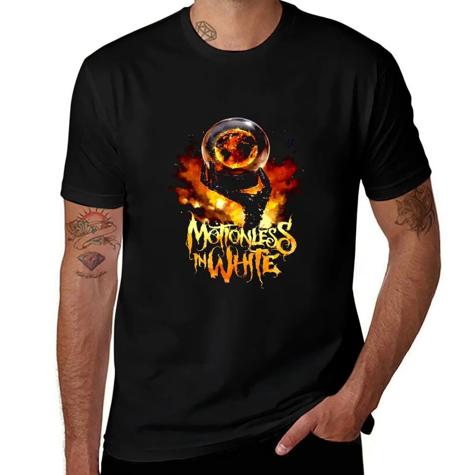 M.I.W motionless 9 in white T-Shirt Soft Cotton Print T-Shirt