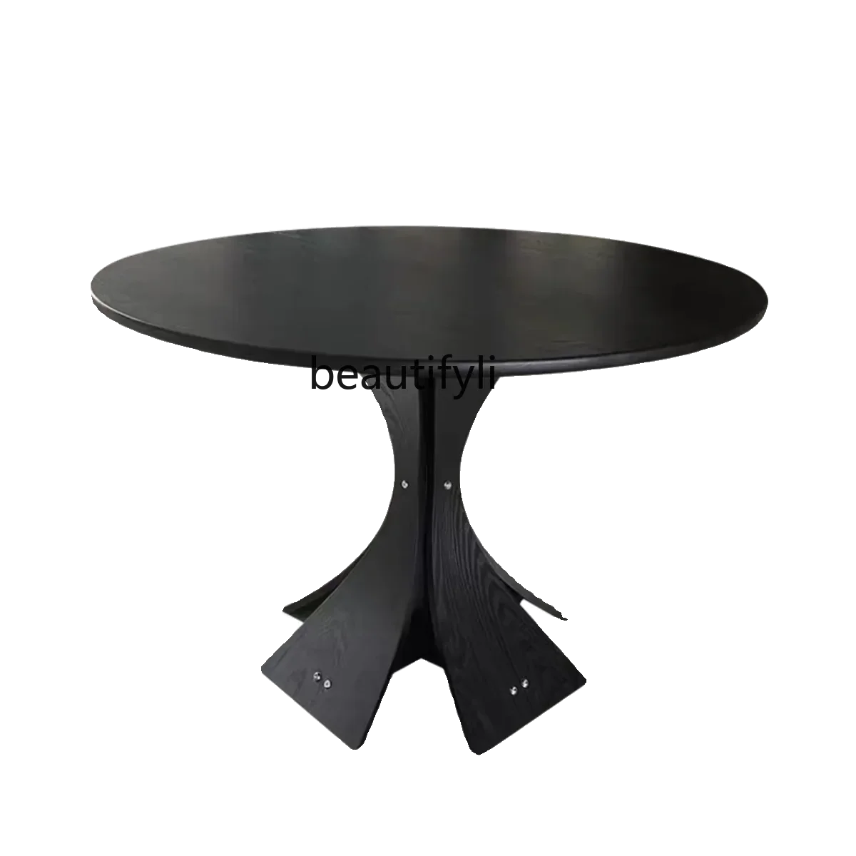 

NQ Ancient Style Solid Wood round Dining Table Home Modern Minimalist Display Leisure DiningTable Multi-Functional Conference Ta