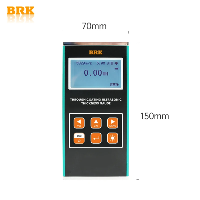 High Accuracy Coating Standard Through-Coating Ultrasonic Thickness Gauge 0.01mm Resolution Metric/Imperial  AA