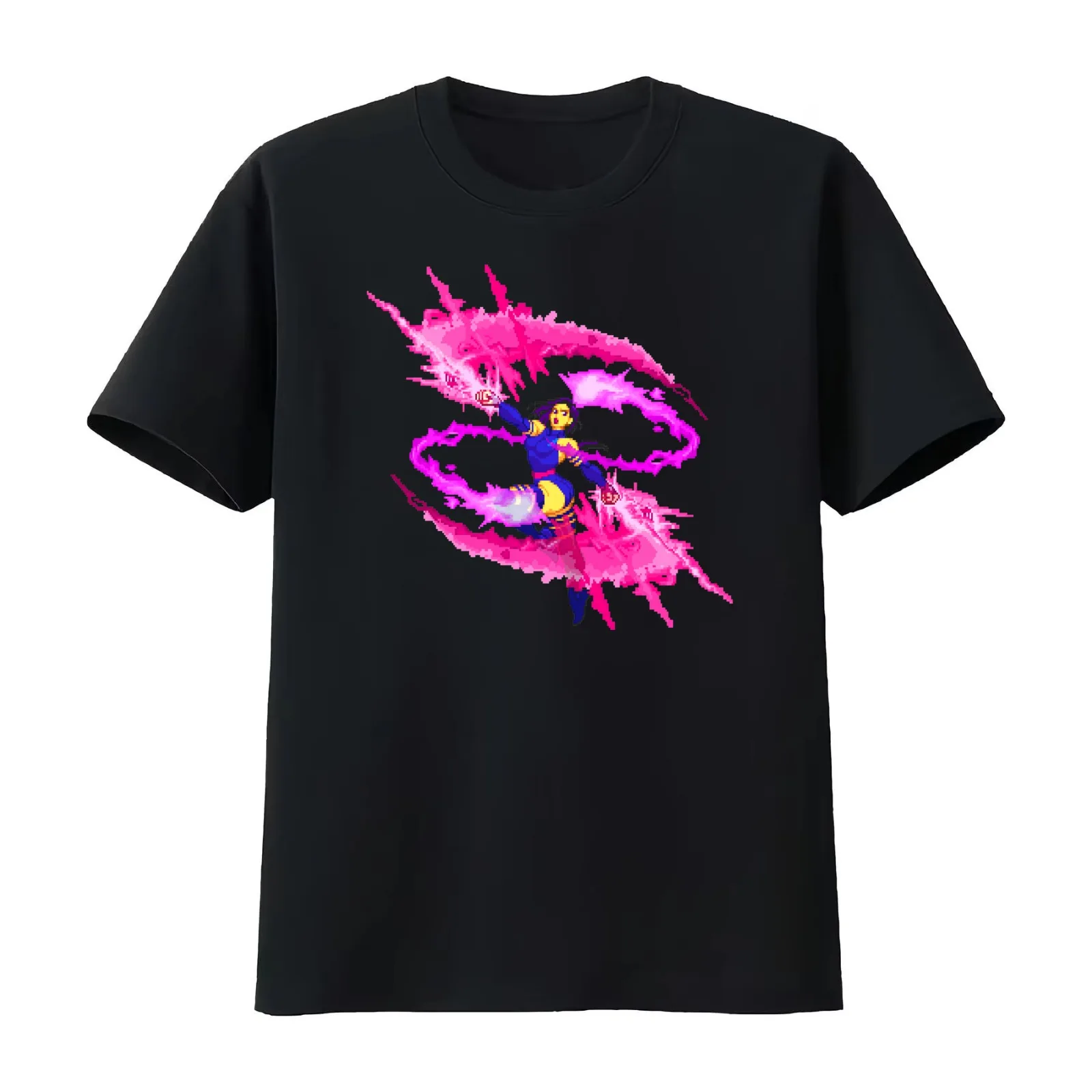 Psylocke Psi-Blade Spin T-Shirt Summer Casual Cotton Tee Oversized Streetwear Tops Vintage Graphic Print Unisex Men Women