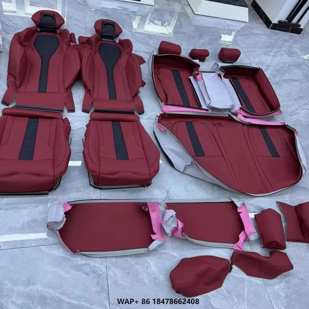 ل X3 X5 X6 M3 M5 سلسلة ترقية M اكسسوارات السيارات الداخلية الرياضة سباق دلو مقعد غطاء جلد مخصص والإسفنج #1