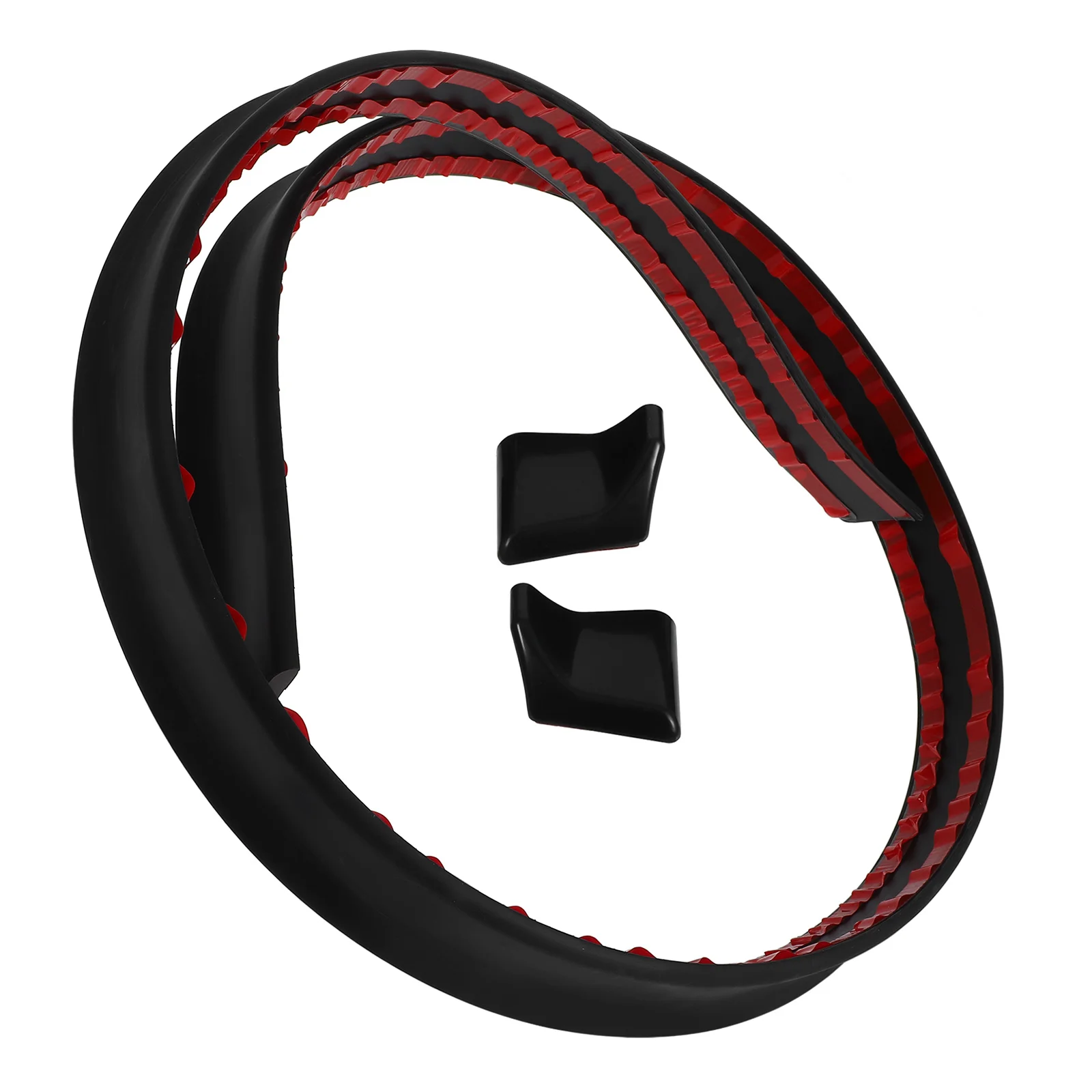 

Universal Car Rear Spoiler Wing 3.5CM Rubber Compatible Trunk Roof Tail Decor Spoilers Car Wing Vehicle Rear Spoiler