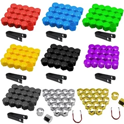 20Pcs/set Car Wheel Nut Caps Anti-Rust Car Tire Screw Caps Car Tyre Nut Bolt Caps Hub Screw Cover Auto Accessories 17/19/21mm