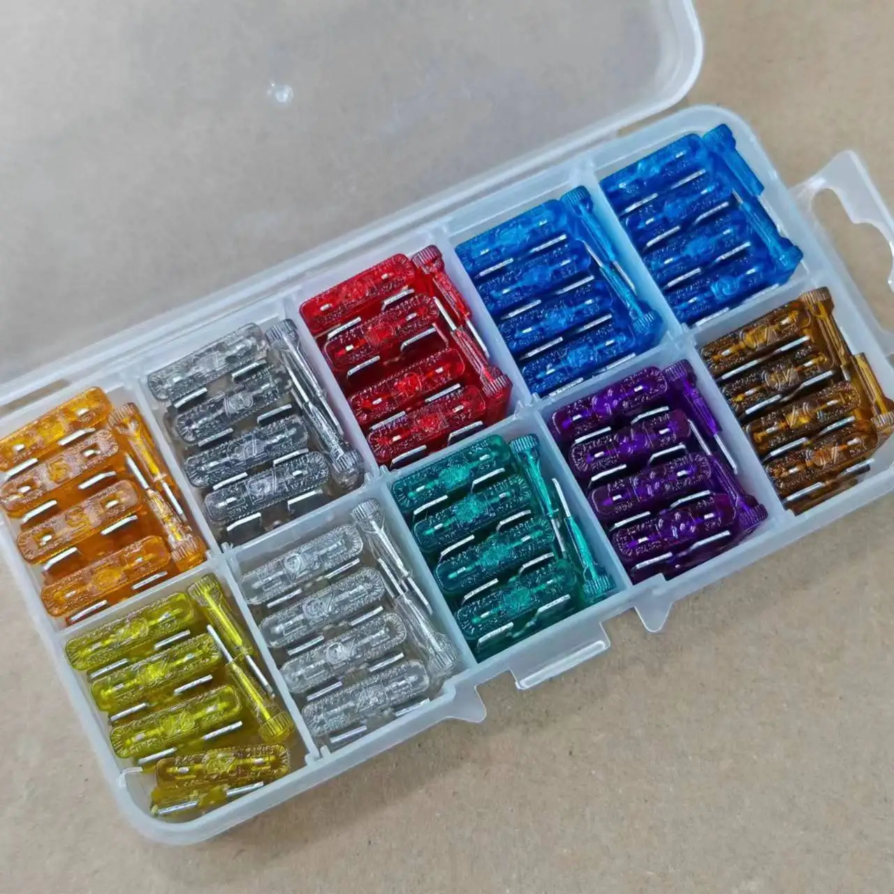 Kfz-Sicherungssatz, 5A-40A, mittelgroße Universalbox, gemischte Verpackung – Detail 8