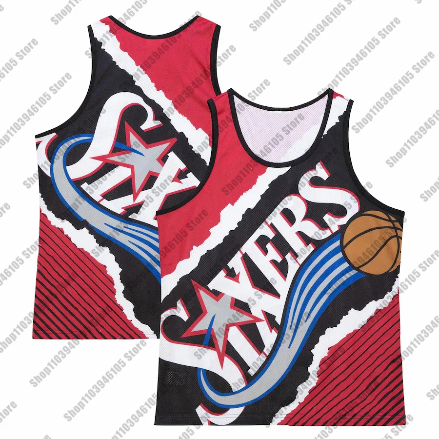 Vintage 76ers Basketball Jersey Kids Training Vest Men Breathable And Comfortable Philadelphia Special Sleeveless Shirt Tank Top