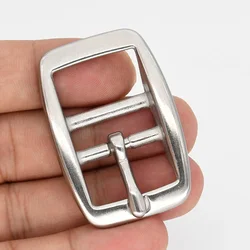 Stainless Steel Belt Buckle Center Bar Adjustable Single Pin Buckle Leathercraft Strap Horse Halter Harness Parts Accessories