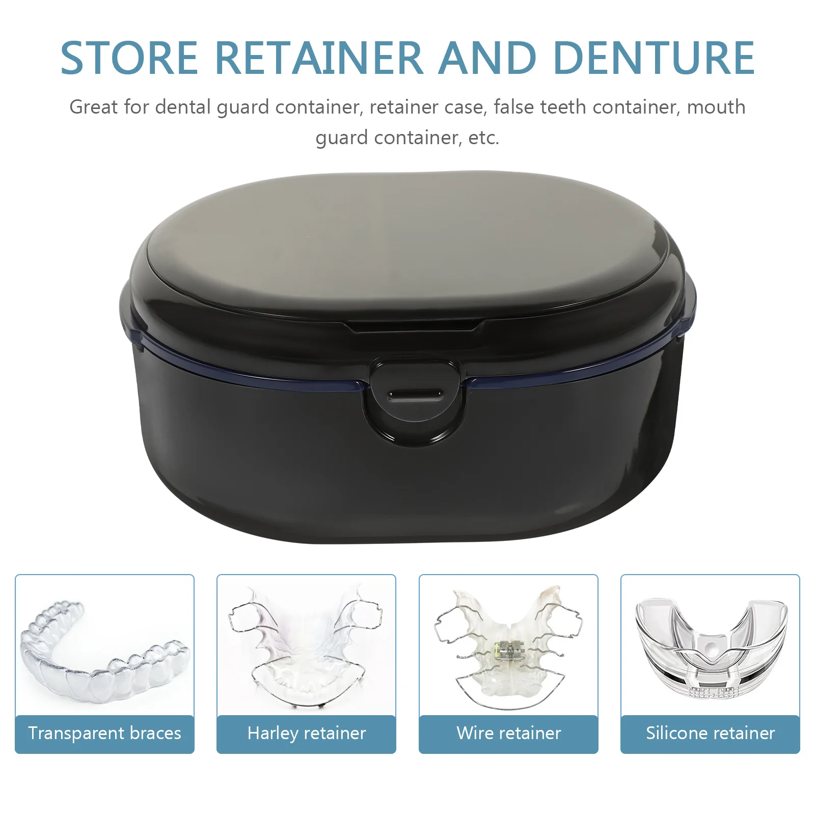 

Ортодонтический фиксатор, компактный водонепроницаемый портативный ящик для чистки зубных протезов, многофункциональный держатель для накладных зубов, пылезащитный бандаж