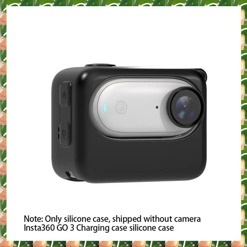 

JAJA For Insta360 GO 3 Thumb Camera Charging Case Silicone Protective Case Multi-Functional Red