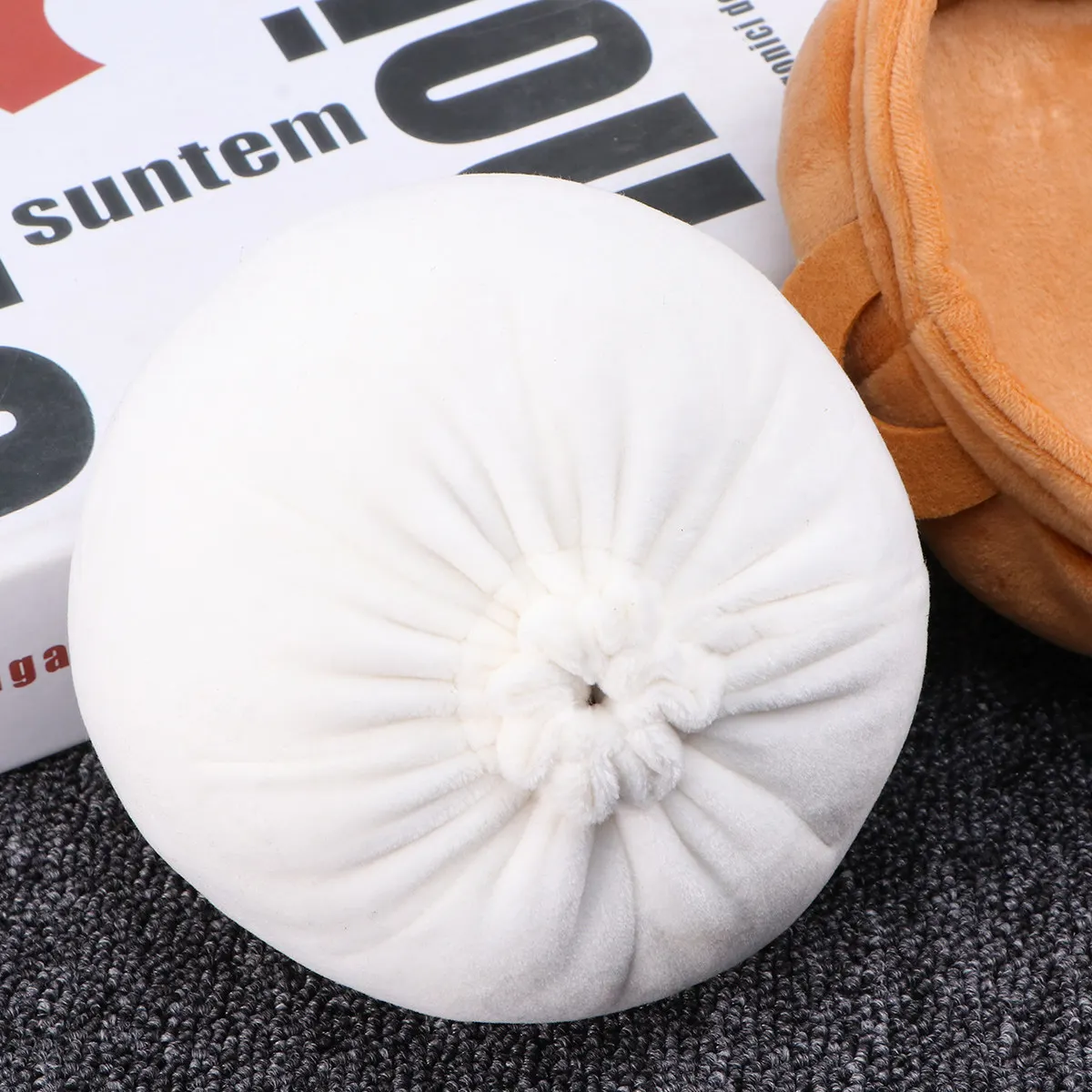 20Cm Creative Cartoon Steamed Bun Hug Pillow Soft Nap Cushion Sofa Bed Cushion Car Home Office Use Bun Toy