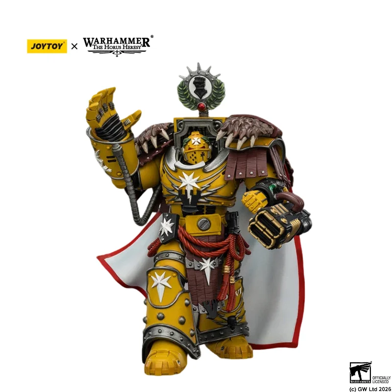 precommande-de-la-figurine-authentique-joytoy-warhammer-30k-imperial-fists-lord-castellan-evander-garrius-a-l'echelle-1-18-science-fiction-jt04209