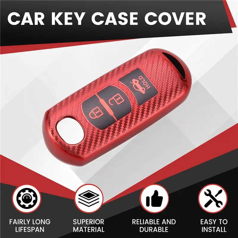 Stable-Key Case Soft TPU Car Key Fob Cover Case Protect For Mazda 2 3 5 6 CX-3 CX-4 CX-5 CX-7 CX-9 2014 2016 2015 Atenza Axela