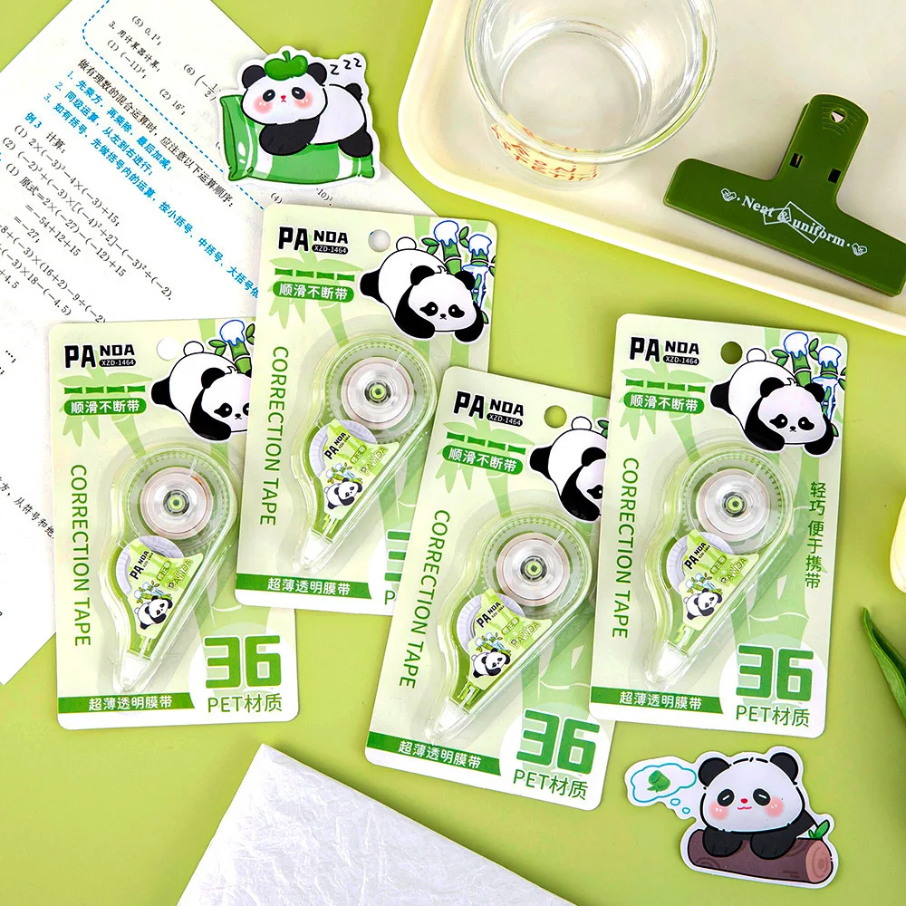 Correction Tape Cute White Out Tape Kawaii Panda Correction Tape Easy To Use Applicator For Back to School Students Gift