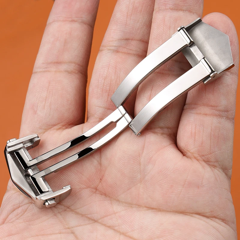 18mm 20mm Stainless Steel Watch Buckle for TAG HEUER CARRERA Monaco Series Metal Clasp for Leather Watch Bracelet