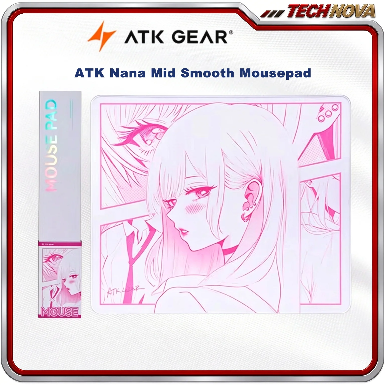 ATK Nana Mid Smooth Mousepad ATK Dream Neutral Balance Mouse Pad 490x420x4mm SOFT FPS Gaming Mousepad PC Gamers Custom Office