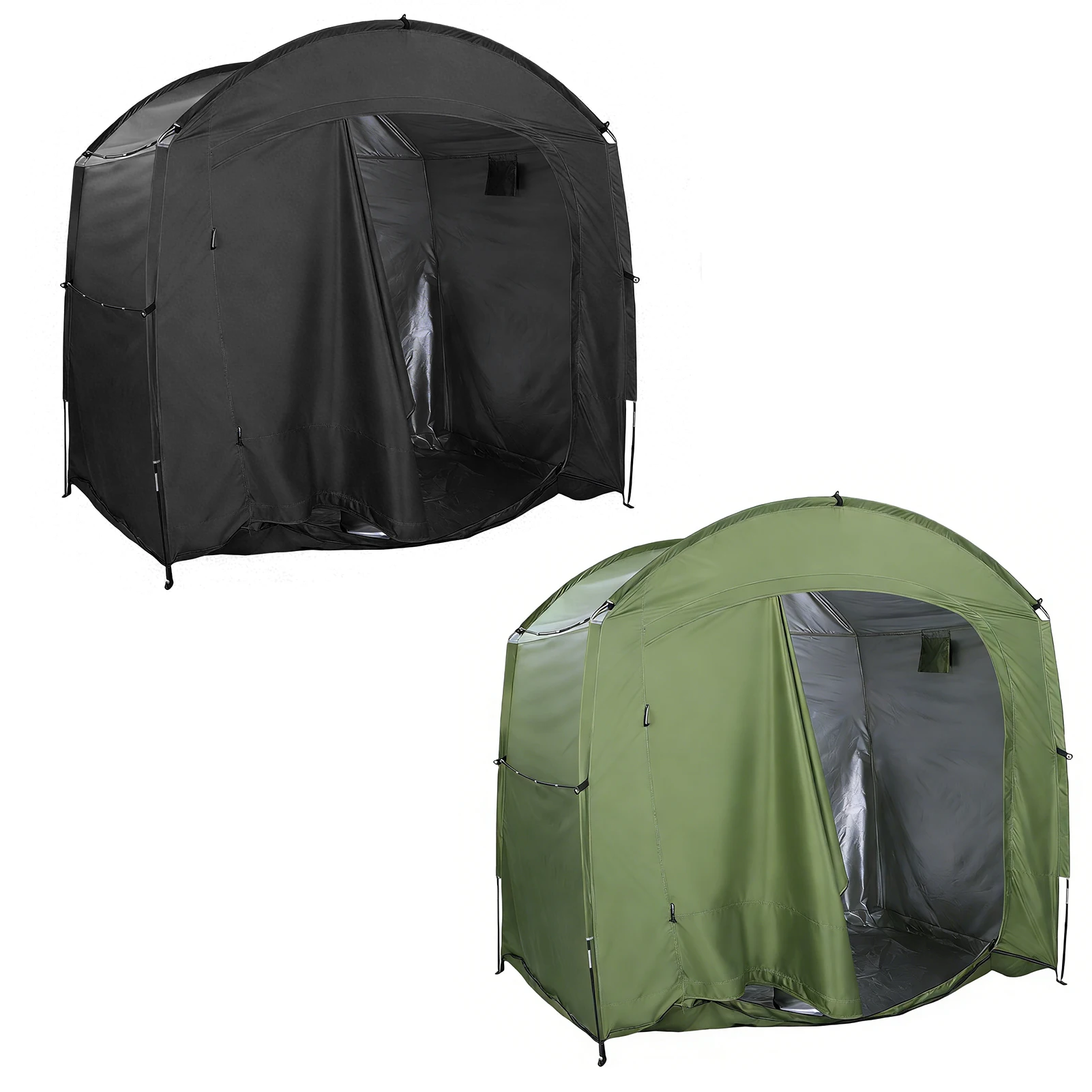 

Bike Storage Tent Large Outdoors Storage Shelter for Motorcycle Garden Tools Lawn Mowers Portable Folding Design