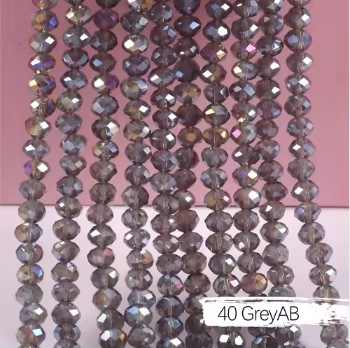 2mm 4mm 6mm 8mm Rondelle Austria Crystal Beads Faceted Glass Beads Loose Spacer Beads for DIY Bracelet Garment Making - Image 31