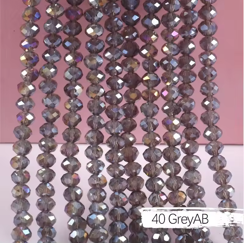2mm 4mm 6mm 8mm Rondelle Austria Crystal Beads Faceted Glass Beads Loose Spacer Beads for DIY Bracelet Garment Making - Image 31