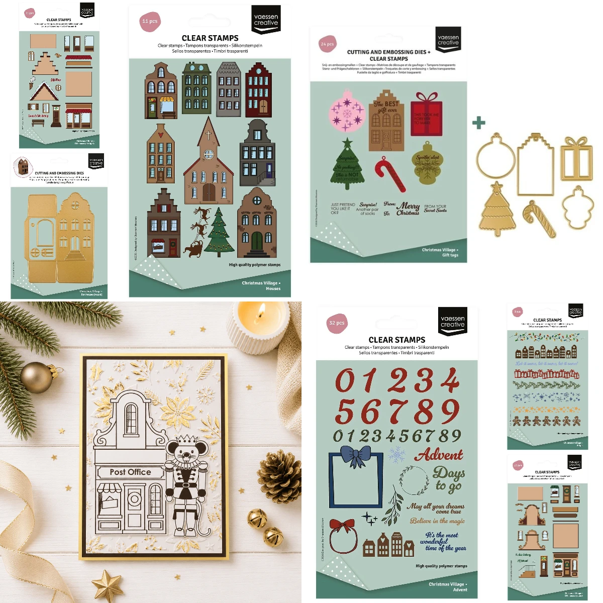 Numbers and Houses Metal Cutting Dies Stamps For Craft Embossing Make Paper Greeting Card Making Template DIY Handmade 2026 New