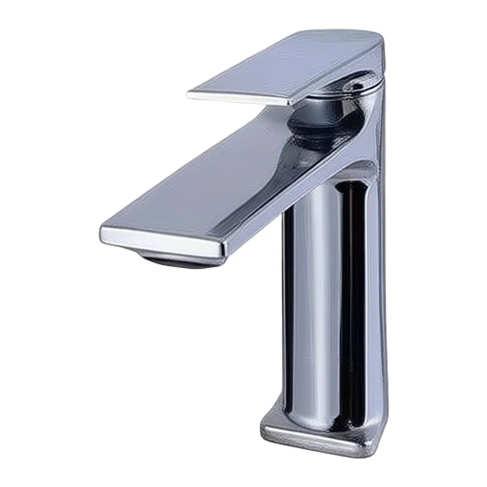 Concealed Wall Mount Basin Faucet with Aerator Single Handle Mixing System and Zinc Alloy Body for Bathroom Use