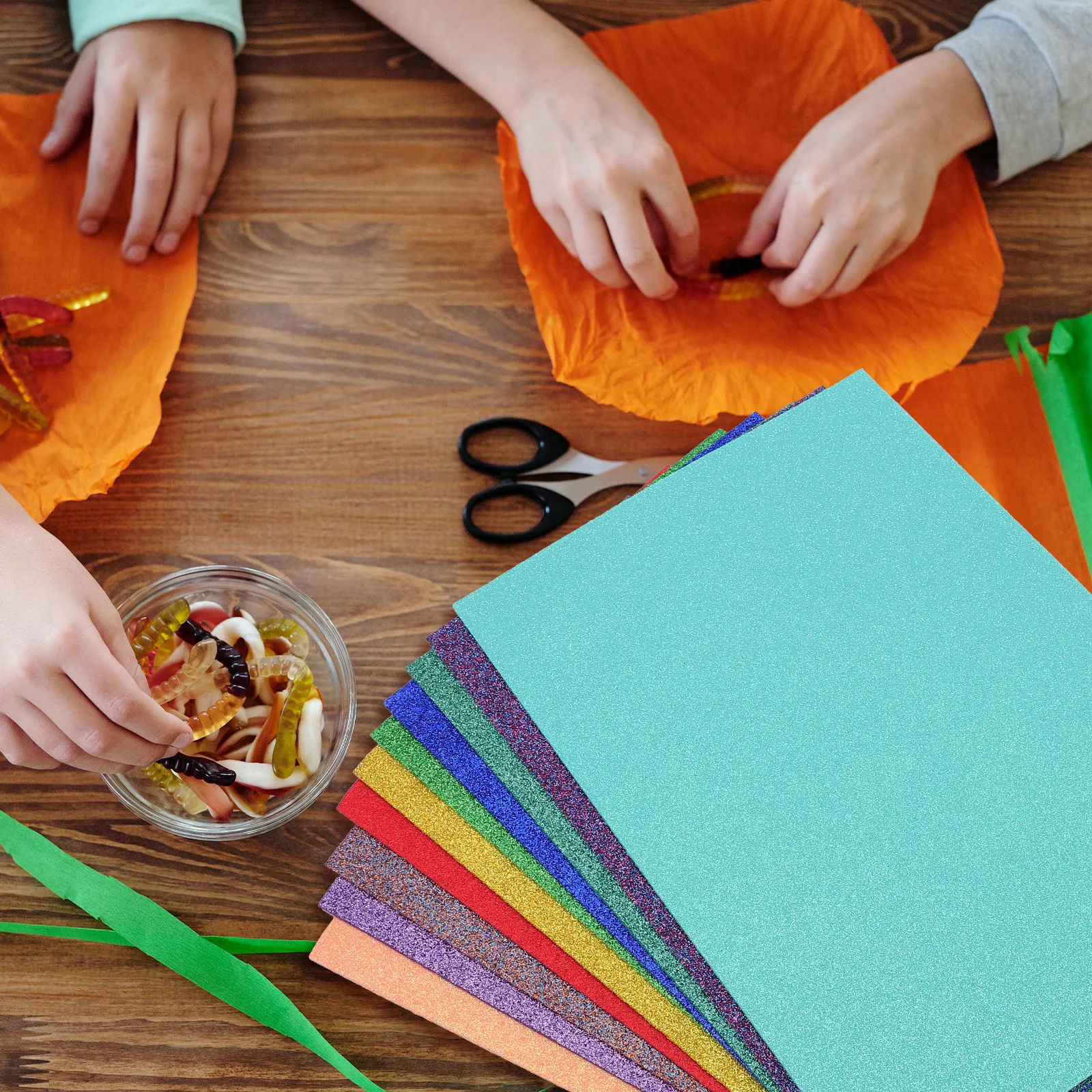 

20 Sheets Glitter Foam Sheet Bright Shimmering Foam Sheets for Arts Crafts Handicrafts Cardmaking Mask School