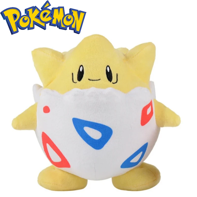 8 Inch Pokemon Cute Togepi Soft Stuffed Toy Animal Kawaii Anime Dolls Throw Pillow Birthday Gift for Kids Home Room Decoration