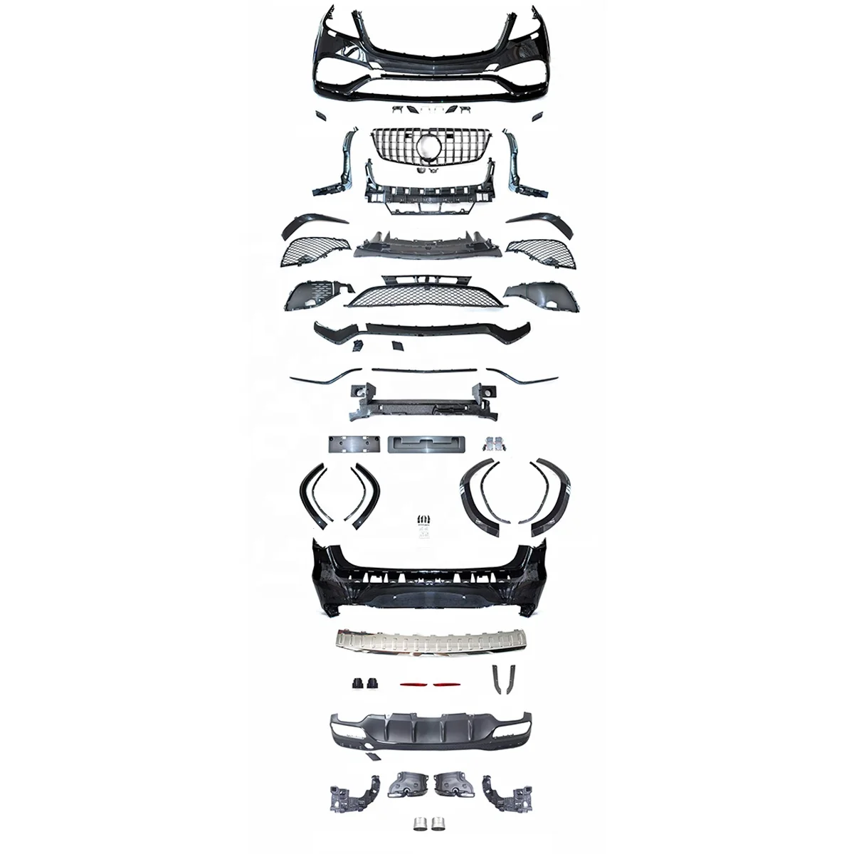 

Hot Selling Body Kit Wholesale Automotive Parts for 2012-2015 GL400 GL500 Modified GLS63 CAR Bumper With Grille