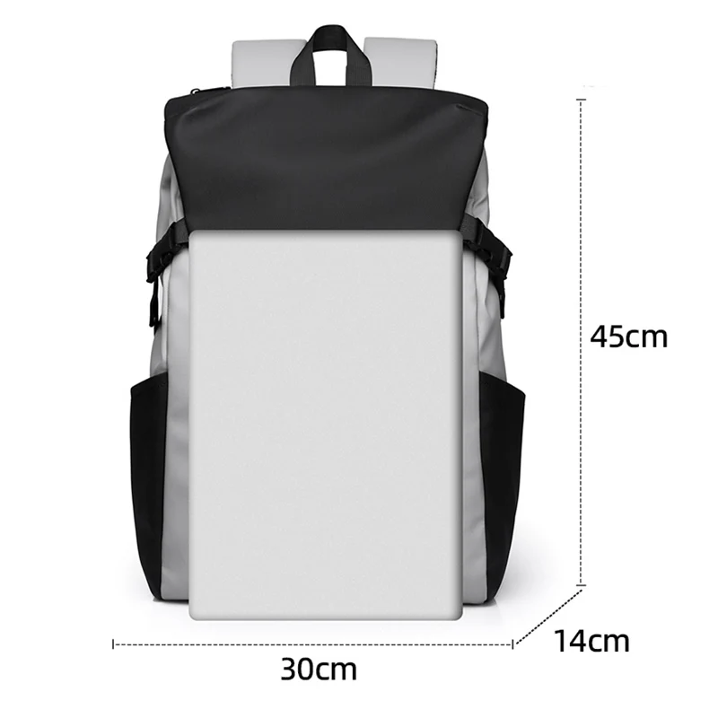 Men's Travel Backpack Simple Casual Top Folding Male's Business Rucksack Senior Student Shoolbag College Computer Book Backpack