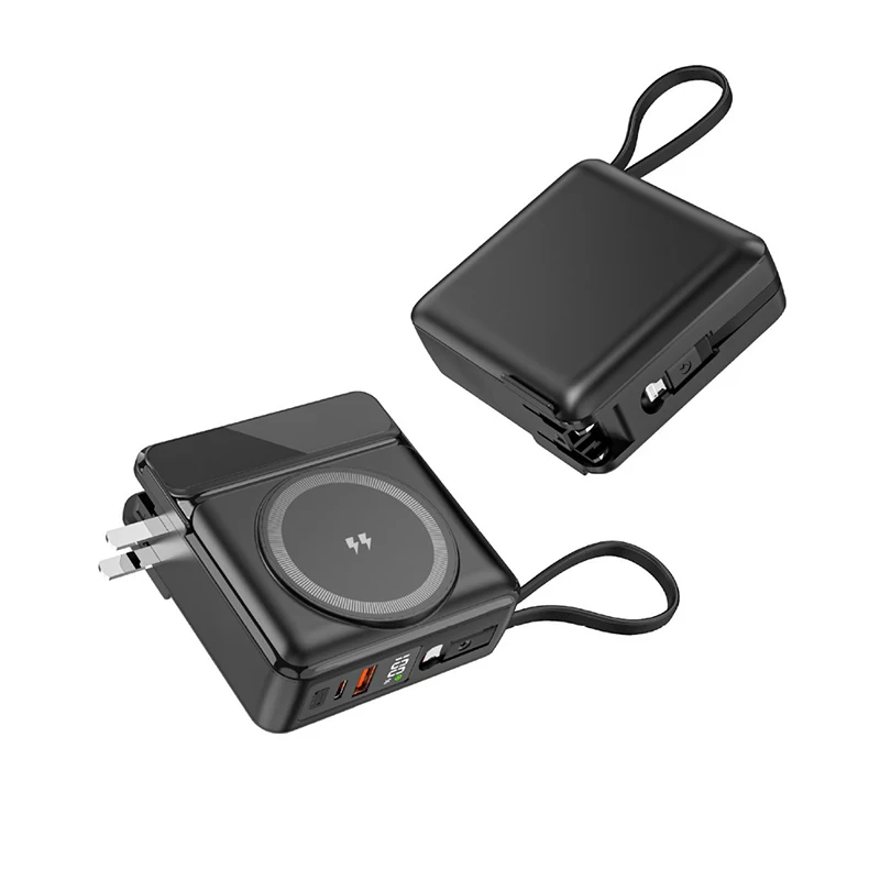 

15000mAh Magsafe Power Bank Travel Wall Charger Magnetic Wireless 22.5W Fast Charger For iPhone 16 Samsung S25 Xiaomi Powerbank