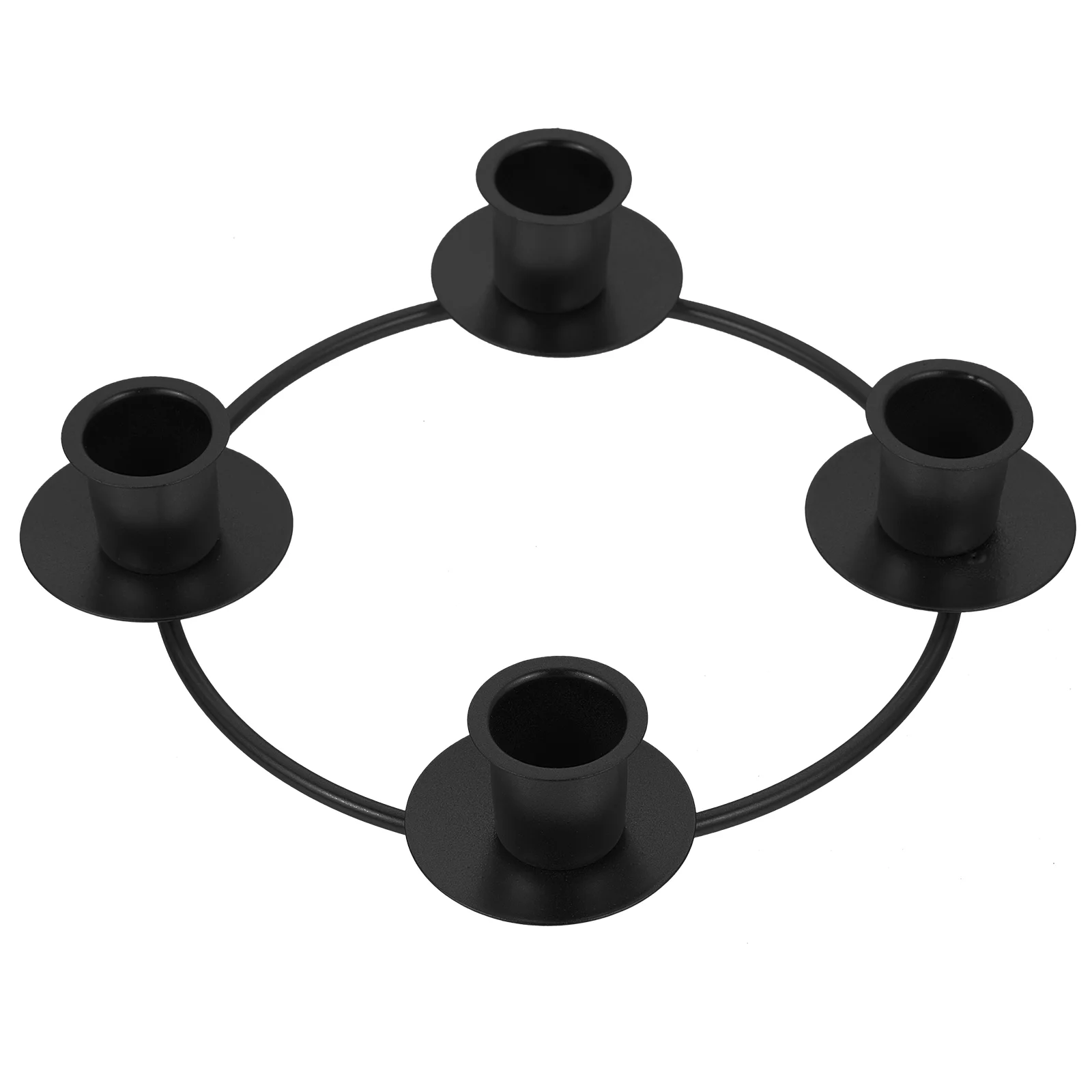 

Christmas Decorations Outdoor Advent Candlestick Wreath Accessories 19X19X33CM Holder Ring Ornament Black Xmas